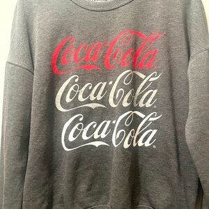 Coca Cola Gray Sweatshirt sweater size Large